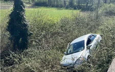 Avtomobil yol kənarına aşdı:5 yaralı