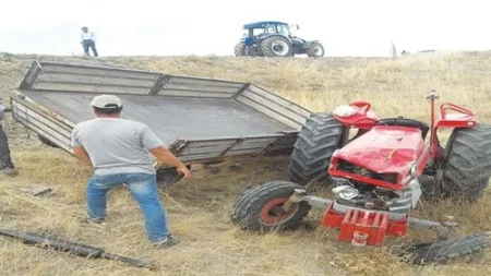 Traktor qəzası: 1 ölü