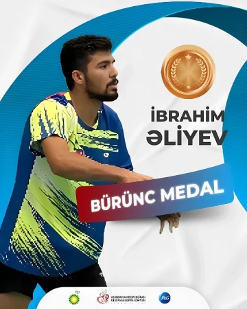 Para-badmintonçumuz İbrahim Əliyevdən bürünc medal