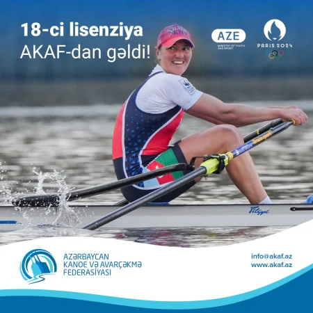 AZƏRBAYCAN KANOE VƏ AVARÇƏKMƏ FEDERASİYASI PARİS-2024 YAY OLİMPİYA OYUNLARINA LİSENZİYA QAZANDI