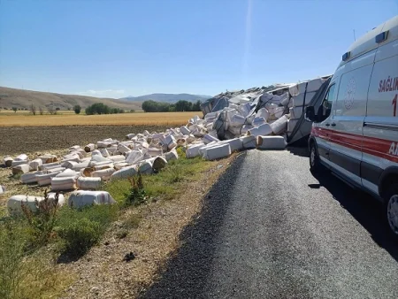 Yük maşını aşdı: 1 yaralı