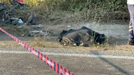 Motosiklet aşdı: 1 ölü