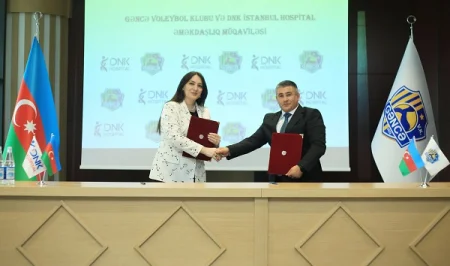 “Gəncə” VK ilə DNK İstanbul Hospital arasında sponsorluq müqaviləsi imzalanıb